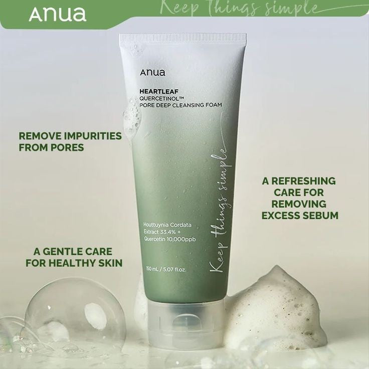 ANUA Heartleaf Quercetinol Pore Deep Cleansing Foam